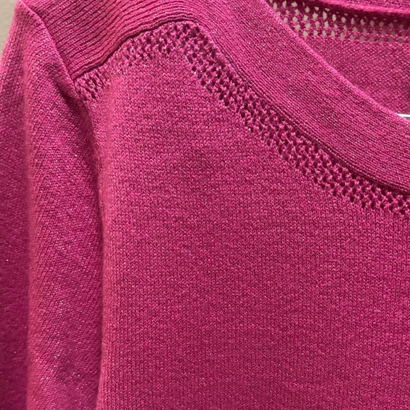 Pink and Red Colorblock Sweater - Picture 2 of 3